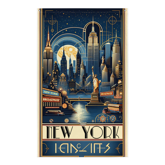 New York Art Deco - Wall Flag