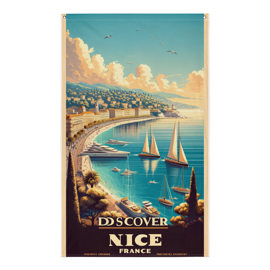 French Riviera - Wall Flag